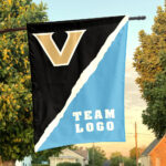 Commodores vs Custom Team House Divided Flag, NCAA Spirit Flag