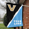 Commodores vs Custom Team House Divided Flag, NCAA Spirit Flag