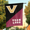Commodores vs Custom Team House Divided Flag, NCAA Team Flag