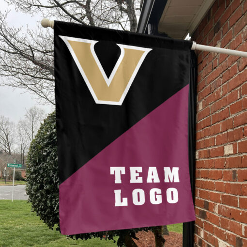 Commodores vs Custom Team House Divided Flag, NCAA Team Flag Commodores vs Custom Team House Divided Flag, NCAA Team Flag