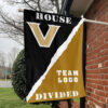 Commodores vs Custom Team House Divided Flag, Personalized House Flag