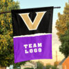 Commodores vs Custom Team House Divided Flag, Personalized Spirit Flag
