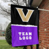 Commodores vs Custom Team House Divided Flag, Personalized Spirit Flag