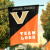 Commodores vs Custom Team House Divided Flag, Personalized Split Flag