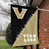 Commodores vs Custom Team House Divided Flag, Personalized Team Flag