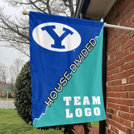Cougars vs Custom Team House Divided Flag, College Custom Flag Cougars vs Custom Team House Divided Flag, College Custom Flag