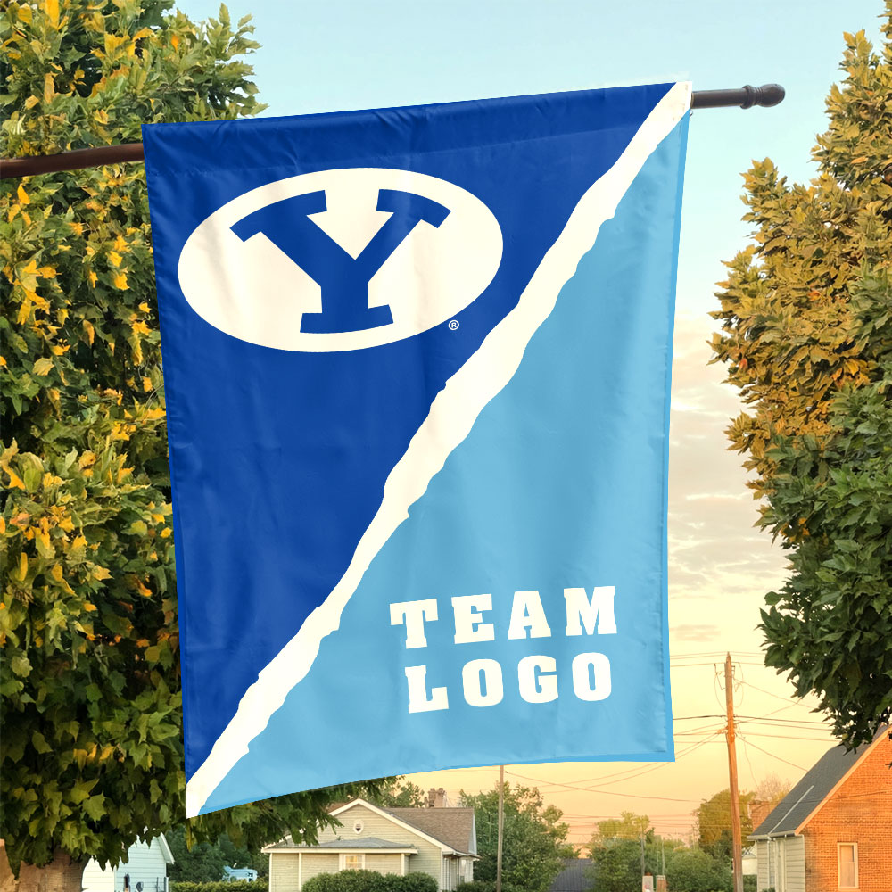 Cougars vs Custom Team House Divided Flag, Custom College Flag Cougars vs Custom Team House Divided Flag, Custom College Flag