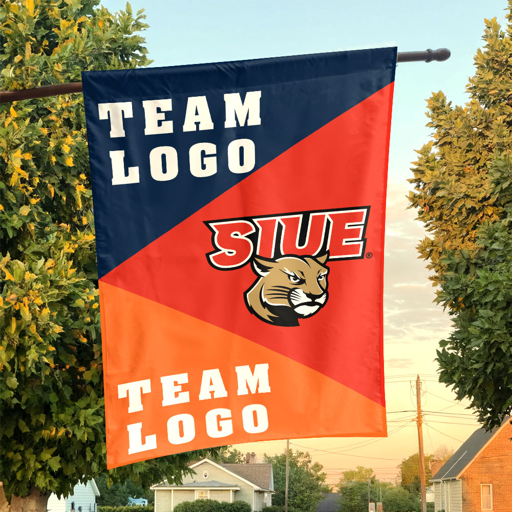 Cougars vs Custom Team House Divided Flag, Custom College Flag Cougars vs Custom Team House Divided Flag, Custom College Flag