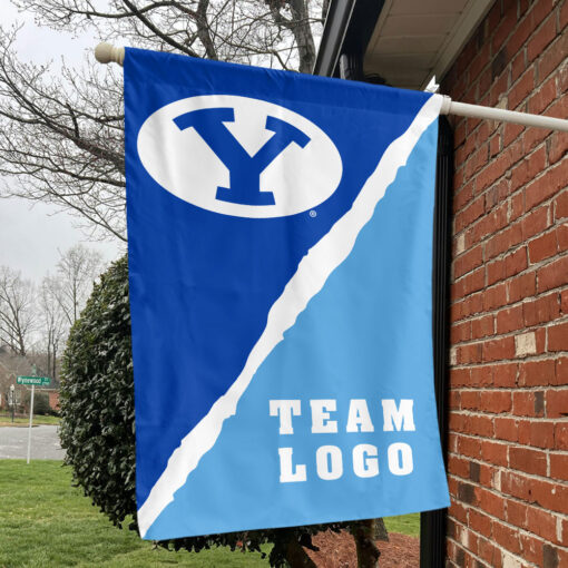 Cougars vs Custom Team House Divided Flag, Custom College Flag Cougars vs Custom Team House Divided Flag, Custom College Flag