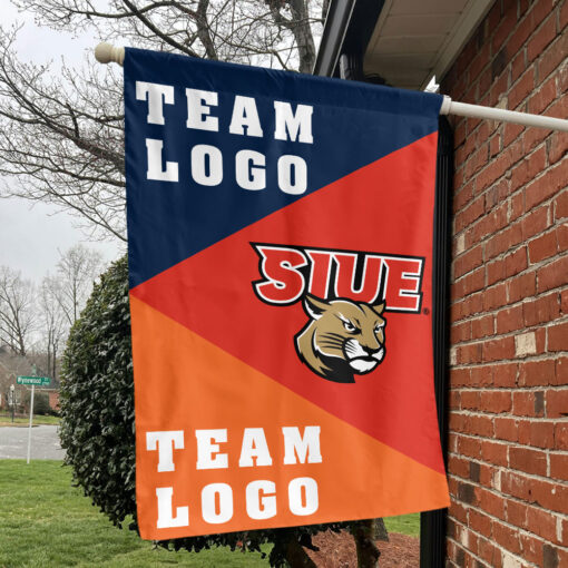 Cougars vs Custom Team House Divided Flag, Custom College Flag Cougars vs Custom Team House Divided Flag, Custom College Flag