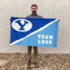 Cougars vs Custom Team House Divided Flag, Custom College Flag 2 Cougars vs Custom Team House Divided Flag, Custom College Flag