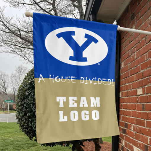 Cougars vs Custom Team House Divided Flag, Custom House Flag Cougars vs Custom Team House Divided Flag, Custom House Flag