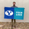 Cougars vs Custom Team House Divided Flag, Custom NCAA Flag 2 Cougars vs Custom Team House Divided Flag, Custom NCAA Flag