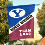Cougars vs Custom Team House Divided Flag, Custom Rivalry Flag
