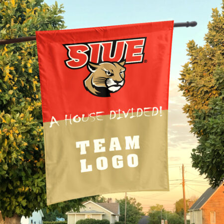 Cougars vs Custom Team House Divided Flag, Custom Rivalry Flag
