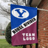 Cougars vs Custom Team House Divided Flag, Custom Rivalry Flag 1 Cougars vs Custom Team House Divided Flag, Custom Rivalry Flag