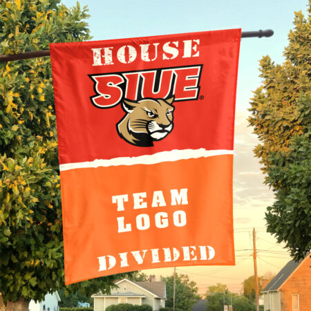 Cougars vs Custom Team House Divided Flag, Custom Spirit Flag