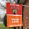 Cougars vs Custom Team House Divided Flag, Custom Spirit Flag