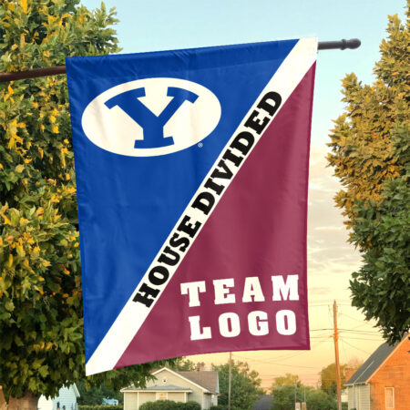 Cougars vs Custom Team House Divided Flag, Custom Split Flag