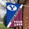 Cougars vs Custom Team House Divided Flag, Custom Split Flag 1 Cougars vs Custom Team House Divided Flag, Custom Split Flag