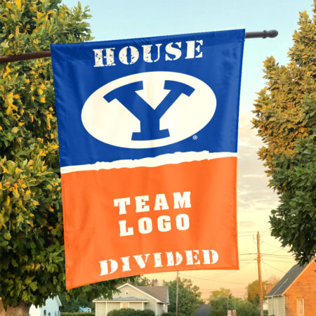 Cougars vs Custom Team House Divided Flag, NCAA College Flag