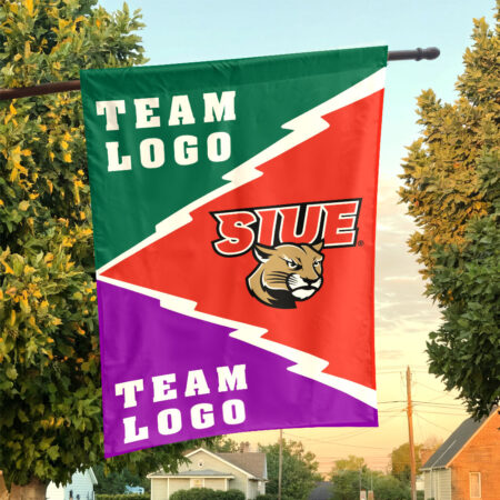 Cougars vs Custom Team House Divided Flag, NCAA College Flag