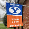 Cougars vs Custom Team House Divided Flag, NCAA College Flag 1 Cougars vs Custom Team House Divided Flag, NCAA College Flag