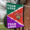 Cougars vs Custom Team House Divided Flag, NCAA College Flag 1 Cougars vs Custom Team House Divided Flag, NCAA College Flag