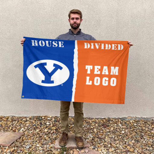 Cougars vs Custom Team House Divided Flag, NCAA College Flag Cougars vs Custom Team House Divided Flag, NCAA College Flag