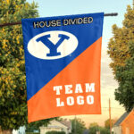 Cougars vs Custom Team House Divided Flag, NCAA Custom Flag