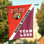 Cougars vs Custom Team House Divided Flag, NCAA Custom Flag