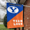 Cougars vs Custom Team House Divided Flag, NCAA Custom Flag 1 Cougars vs Custom Team House Divided Flag, NCAA Custom Flag