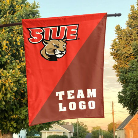 Cougars vs Custom Team House Divided Flag, NCAA House Flag