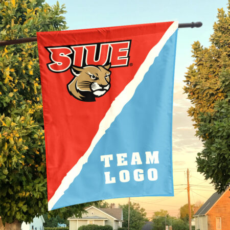 Cougars vs Custom Team House Divided Flag, NCAA Spirit Flag