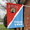 Cougars vs Custom Team House Divided Flag, NCAA Spirit Flag
