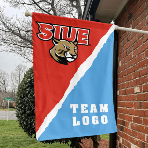 Cougars vs Custom Team House Divided Flag, NCAA Spirit Flag