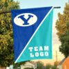 Cougars vs Custom Team House Divided Flag, NCAA Split Flag