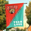 Cougars vs Custom Team House Divided Flag, NCAA Split Flag