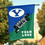 Cougars vs Custom Team House Divided Flag, NCAA Team Flag