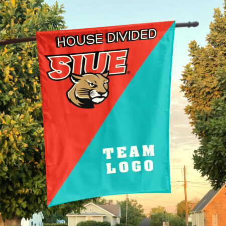 Cougars vs Custom Team House Divided Flag, NCAA Team Flag