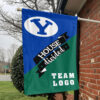 Cougars vs Custom Team House Divided Flag, NCAA Team Flag