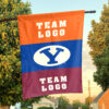 Cougars vs Custom Team House Divided Flag, NCAA Two Team Flag