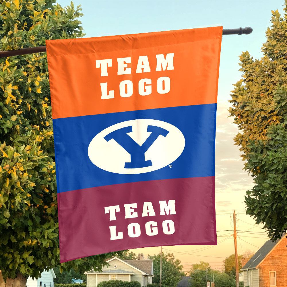 Cougars vs Custom Team House Divided Flag, NCAA Two Team Flag Cougars vs Custom Team House Divided Flag, NCAA Two Team Flag