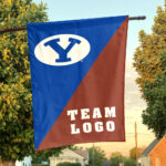 Cougars vs Custom Team House Divided Flag, Personalized College Flag