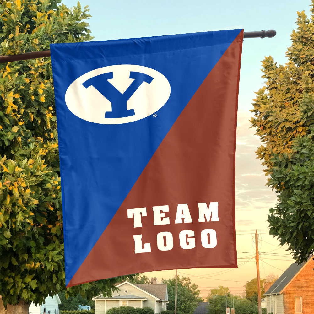 Cougars vs Custom Team House Divided Flag, Personalized College Flag Cougars vs Custom Team House Divided Flag, Personalized College Flag