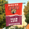 Cougars vs Custom Team House Divided Flag, Personalized College Flag