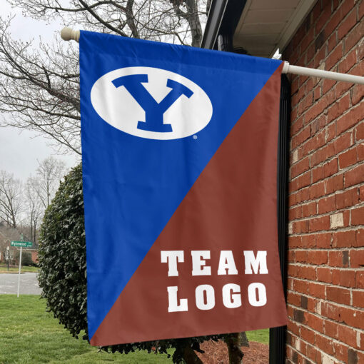 Cougars vs Custom Team House Divided Flag, Personalized College Flag Cougars vs Custom Team House Divided Flag, Personalized College Flag