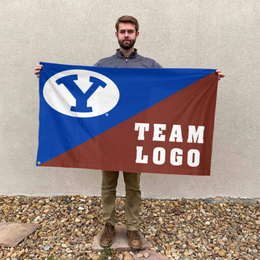 Cougars vs Custom Team House Divided Flag, Personalized College Flag Cougars vs Custom Team House Divided Flag, Personalized College Flag