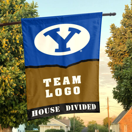 Cougars vs Custom Team House Divided Flag, Personalized House Flag
