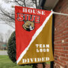 Cougars vs Custom Team House Divided Flag, Personalized House Flag